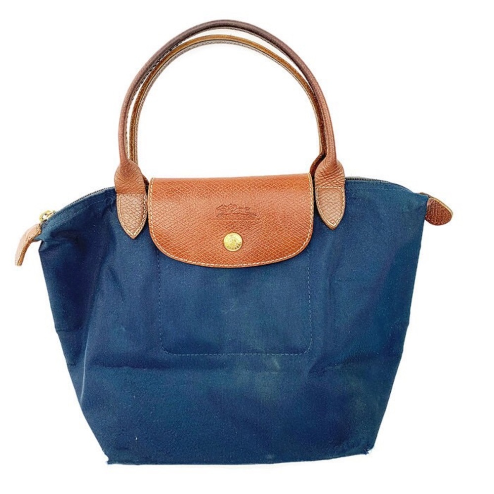 LONGCHAMP Mini Le Pilage Tote Bag Blue Nylon